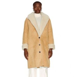 Nili Lotan Genuine Shearling Lenon Coat
